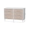 Baxton Studio Louetta Coastal White Carved Contrasting 6-Drawer Dresser 246-13625-ZORO - alternate 9